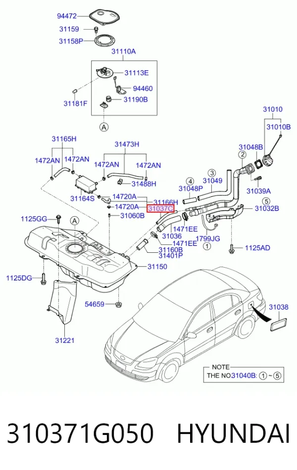  310371G050 Hyundai/Kia