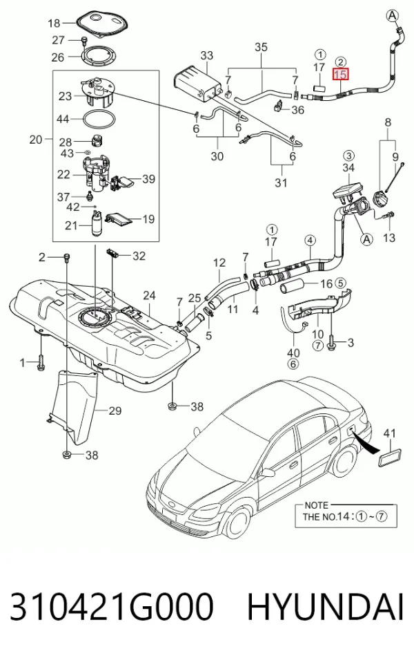  310421G000 Hyundai/Kia