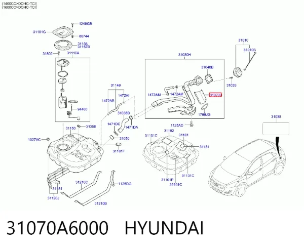  31070A6000 Hyundai/Kia