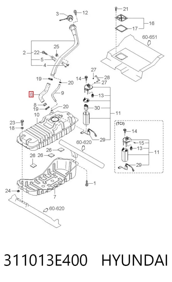  311013E400 Hyundai/Kia