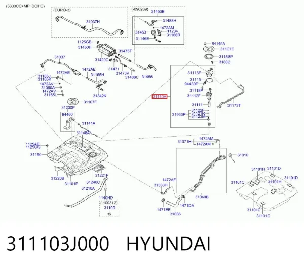 Бензонасос 311103J000 Hyundai/Kia