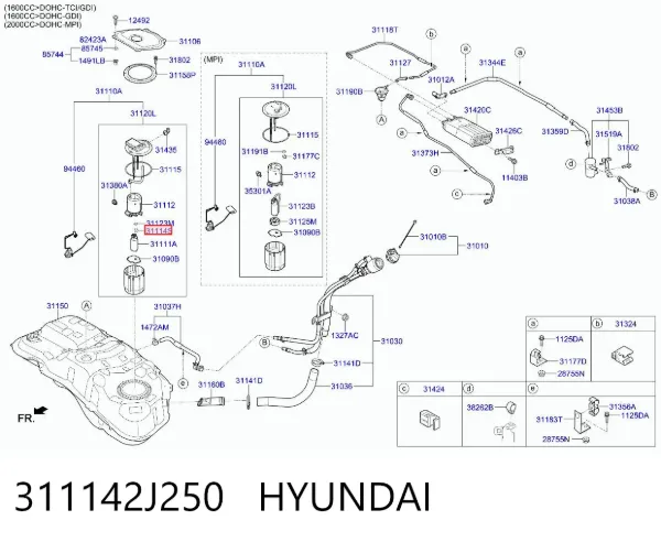  311142J250 Hyundai/Kia