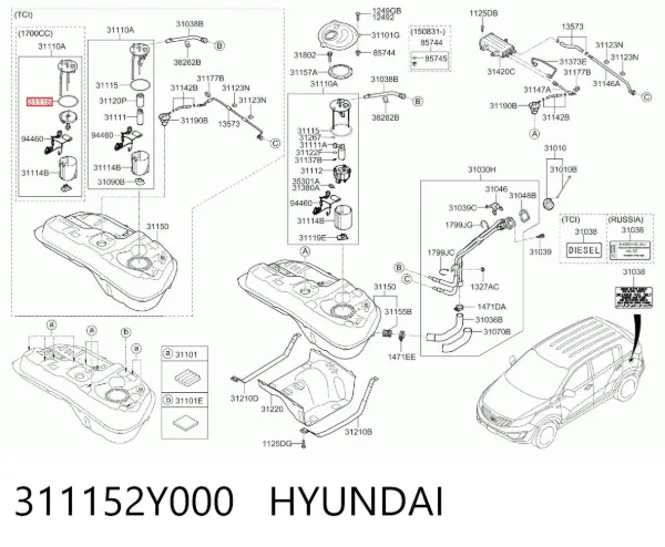  311152Y000 Hyundai/Kia