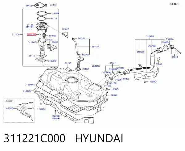  311221C000 Hyundai/Kia