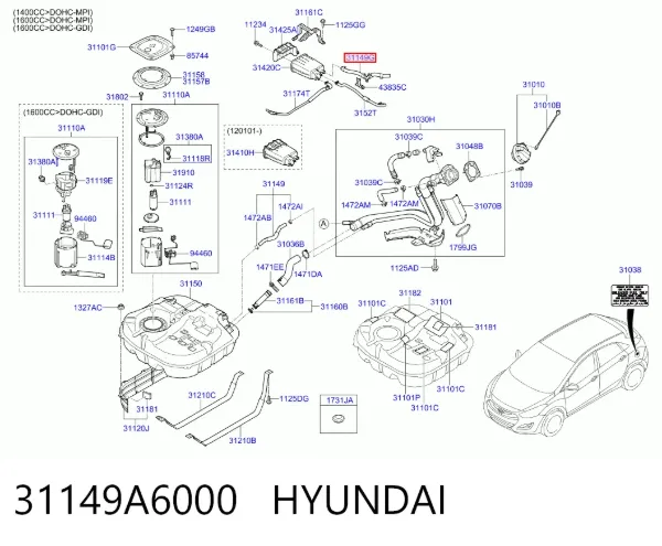  31149A6000 Hyundai/Kia