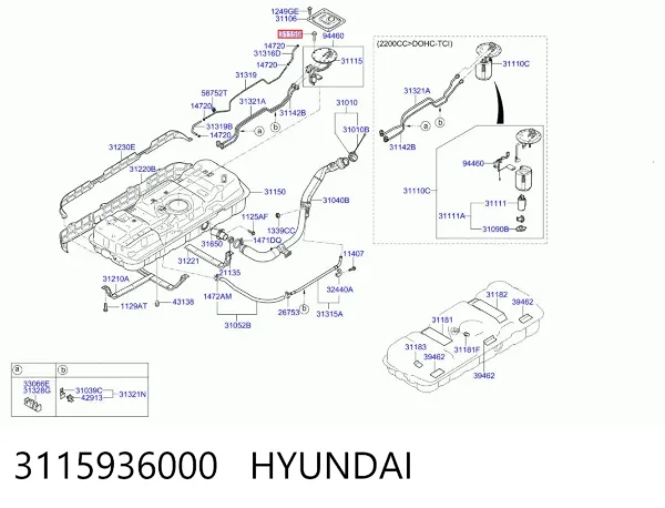  3115936000 Hyundai/Kia