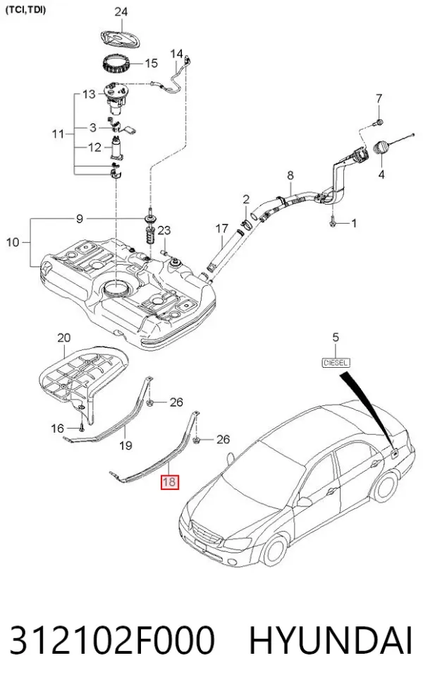  312102F000 Hyundai/Kia