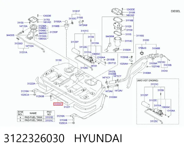  3122326030 Hyundai/Kia