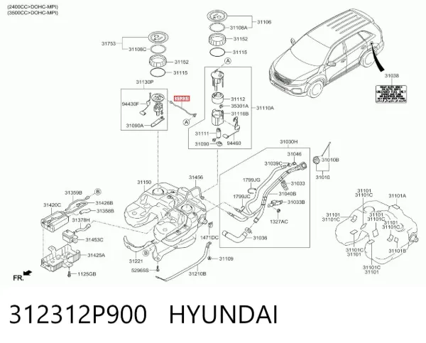  312312P900 Hyundai/Kia
