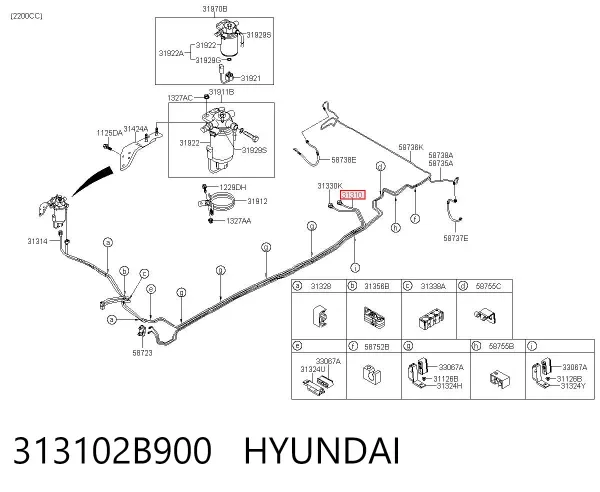  313102B900 Hyundai/Kia