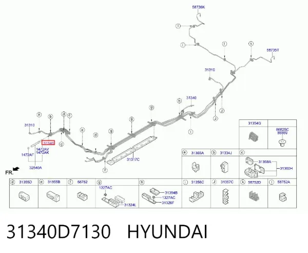  31340D7130 Hyundai/Kia