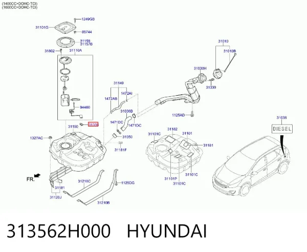  313562H000 Hyundai/Kia