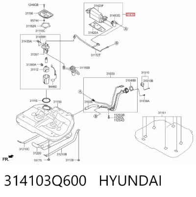 Адсорбер паров топлива HYUNDAI 314103Q600