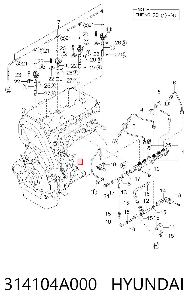  314104A000 Hyundai/Kia