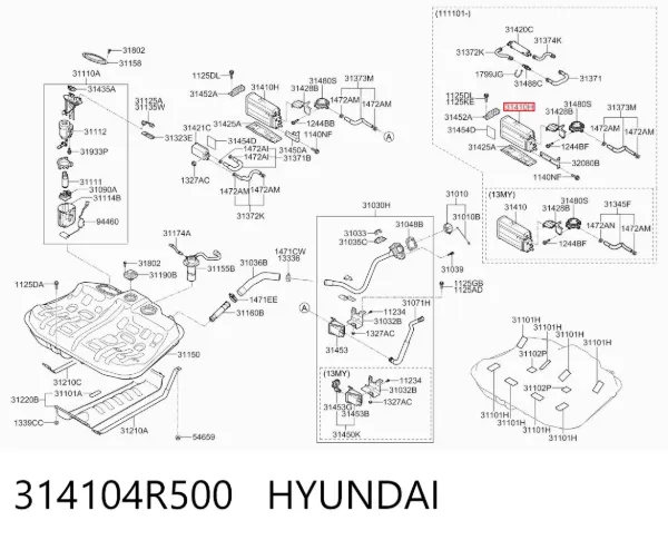  314104R500 Hyundai/Kia