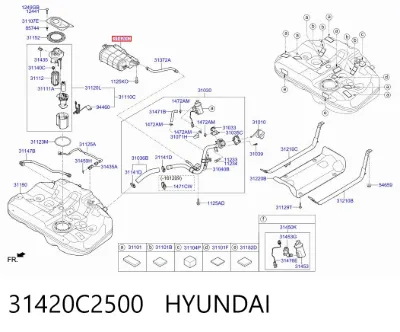 Адсорбер паров топлива HYUNDAI 31420C2500
