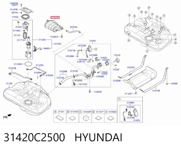 Адсорбер 31420C2500 Hyundai/Kia