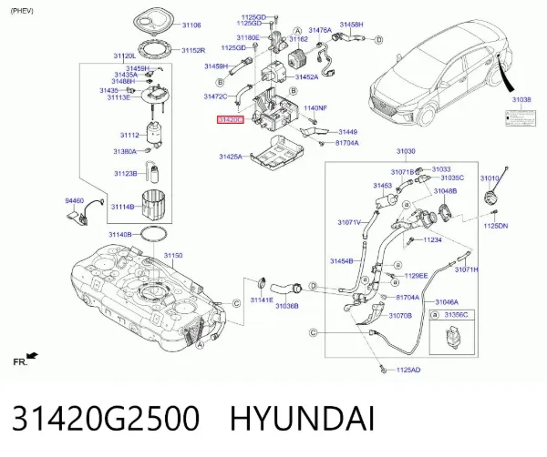 Адсорбер 31420G2500 Hyundai/Kia