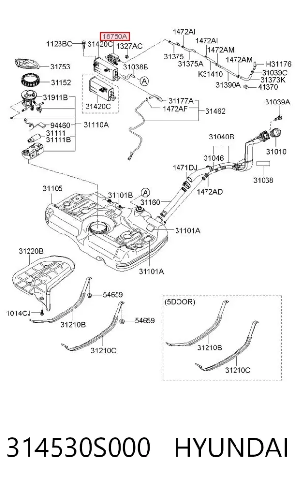  314530S000 Hyundai/Kia