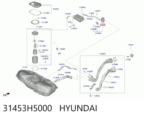 Фильтр бака топливных паров 31453H5000 Hyundai/Kia