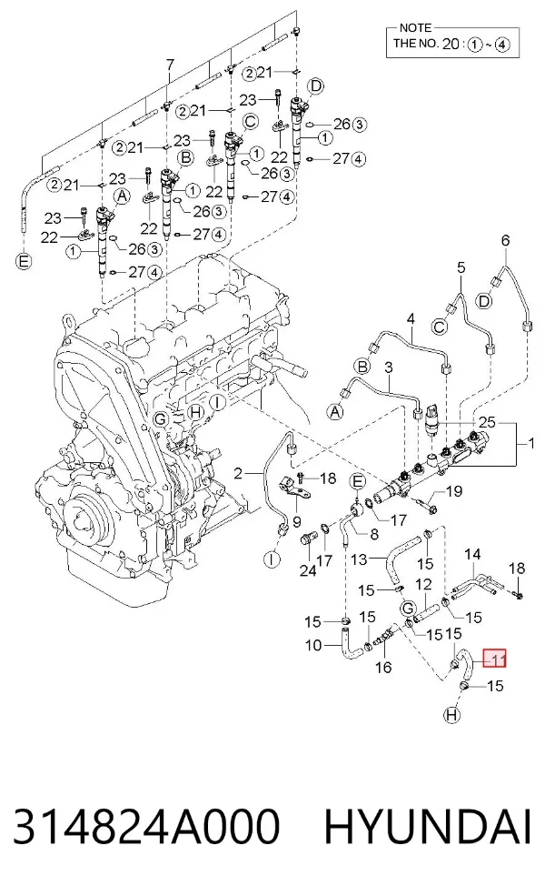  314824A000 Hyundai/Kia