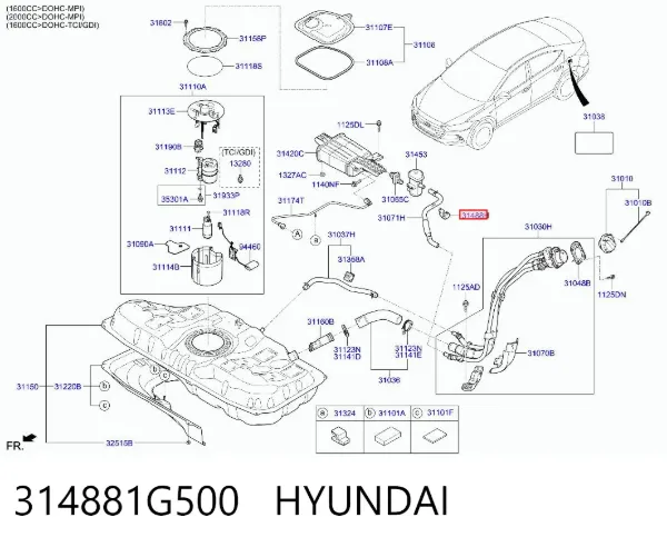  314881G500 Hyundai/Kia