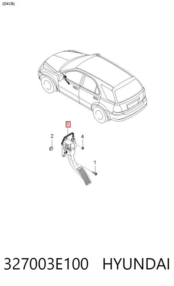 Педаль газа 327003E100 Hyundai/Kia
