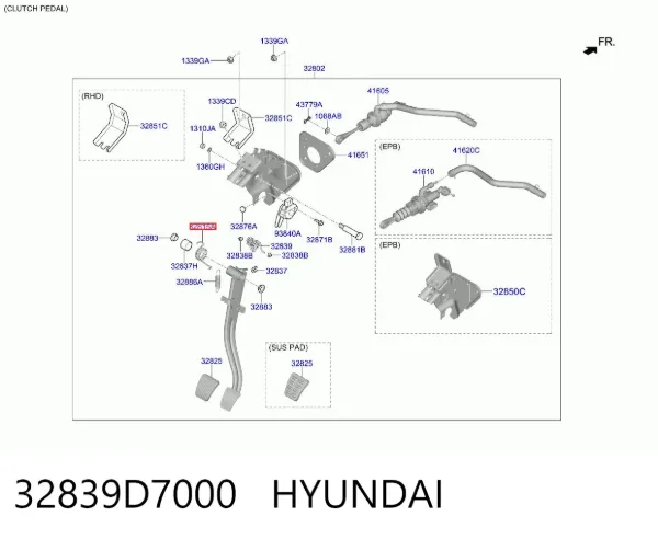  32839D7000 Hyundai/Kia