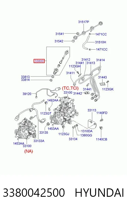 Топливные форсунки 3380042500 Hyundai/Kia