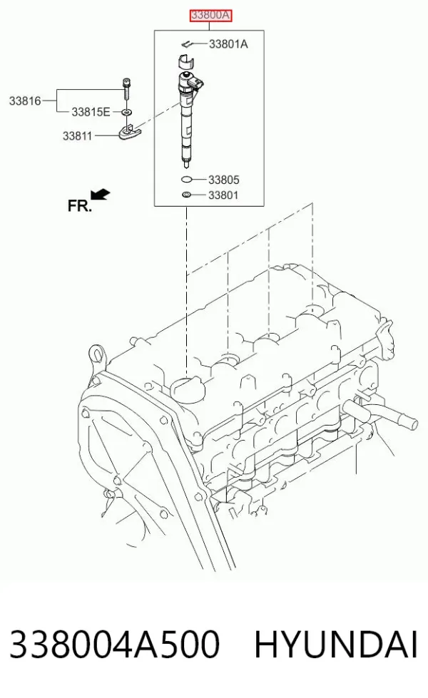 Топливные форсунки 338004A500 Hyundai/Kia