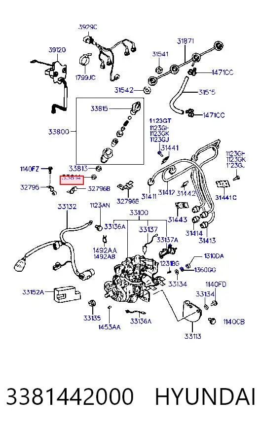 Кольцо форсунки 3381442001 Chrysler