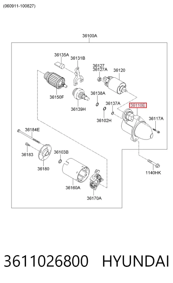  3611026800 Hyundai/Kia