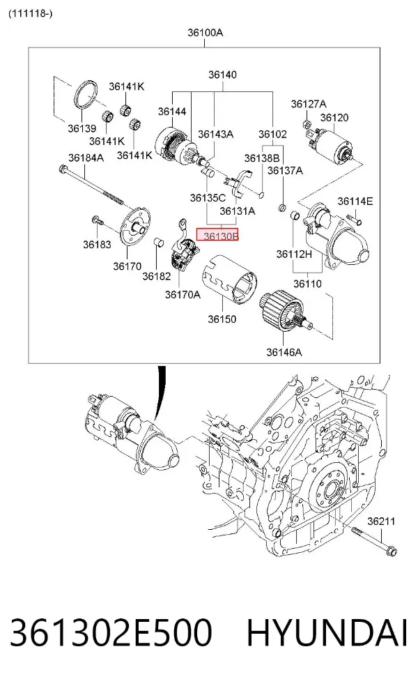  361302E500 Hyundai/Kia