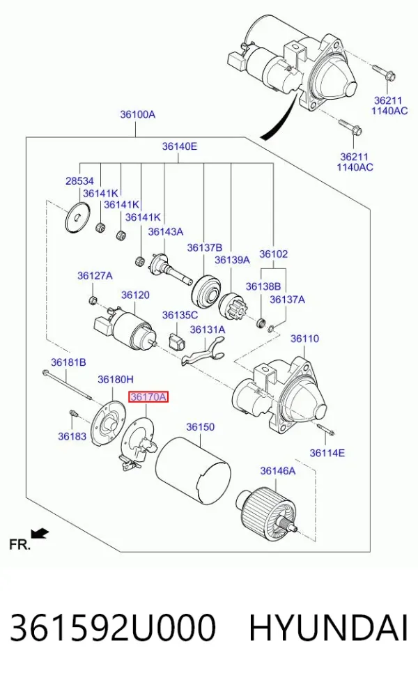  361592U000 Hyundai/Kia