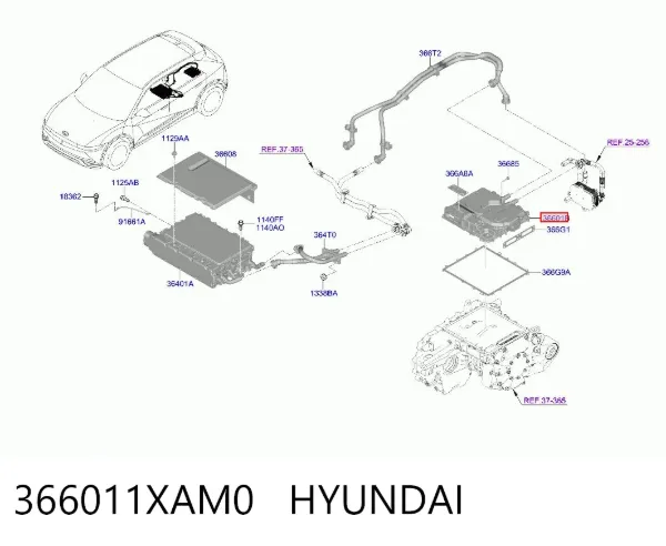 Инвертор тока 366011XAM0 Hyundai/Kia
