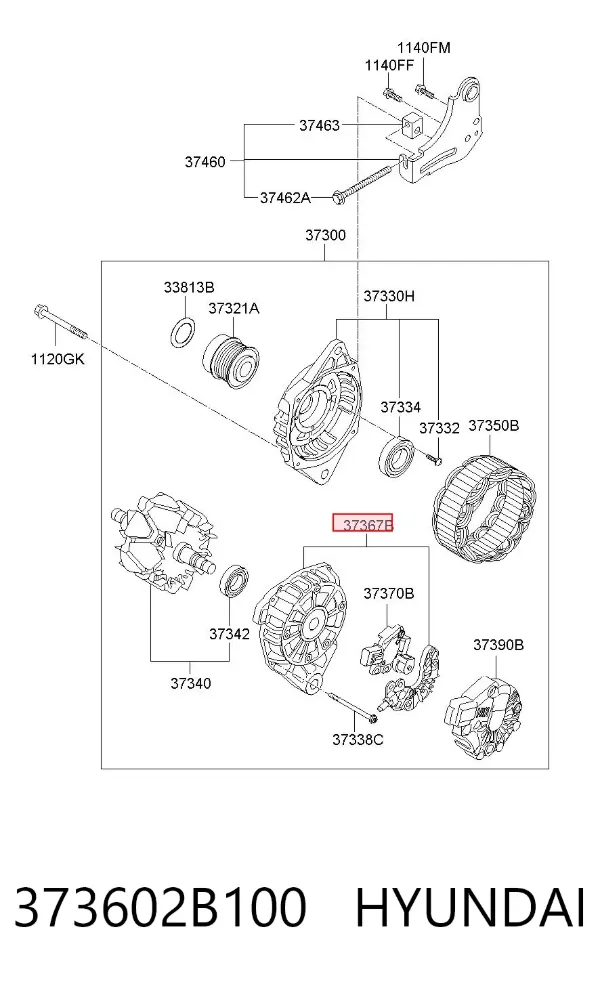 Диодный мост 373602B100 Hyundai/Kia