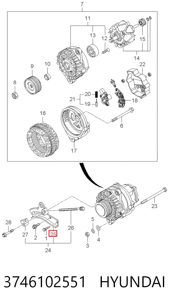  3746102551 Hyundai/Kia