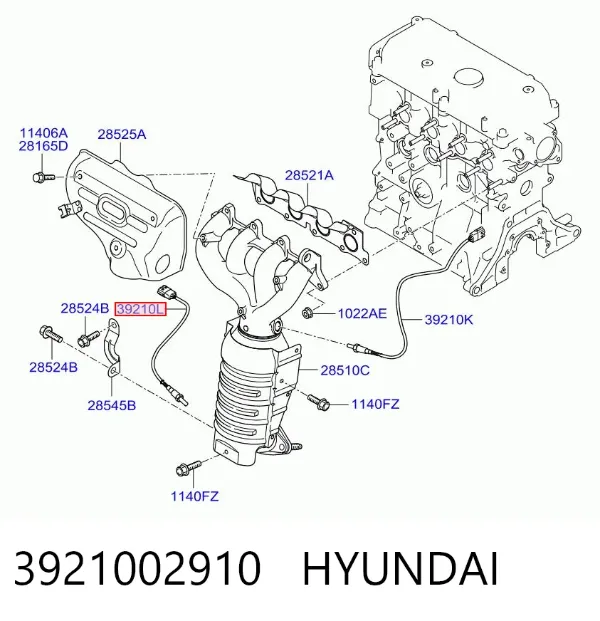 Лямбда зонд 3921002910 Hyundai/Kia