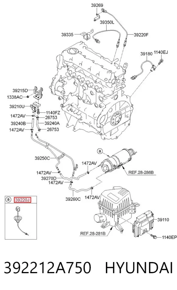  392212A750 Hyundai/Kia