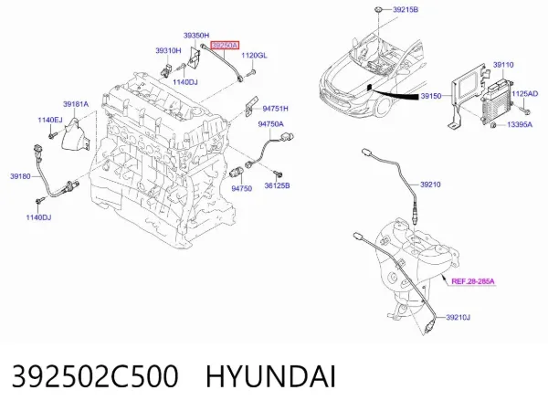  392502C500 Hyundai/Kia