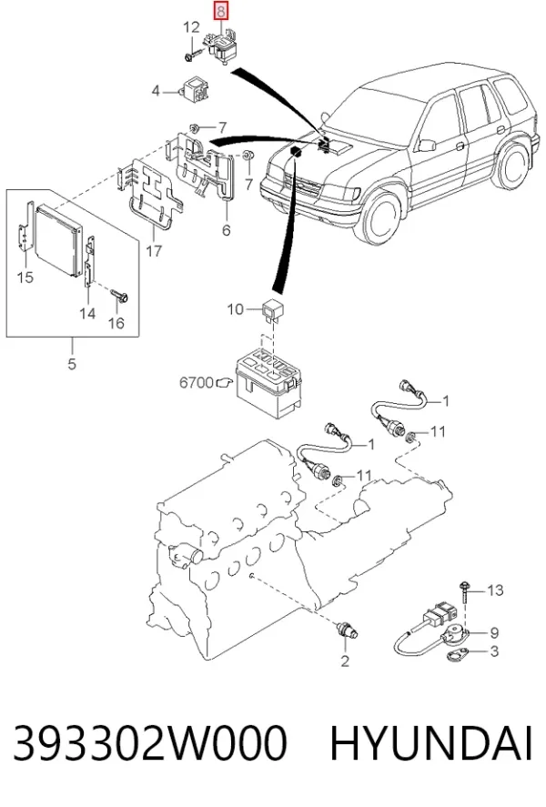  393302W000 Hyundai/Kia