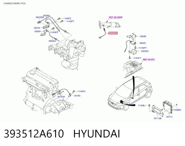  393512A610 Hyundai/Kia