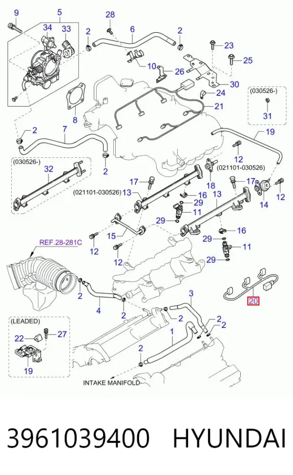 3961039400 Hyundai/Kia