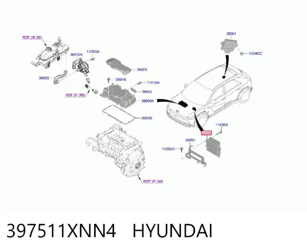 Блок управления двигателем 397511XNN4 Hyundai/Kia