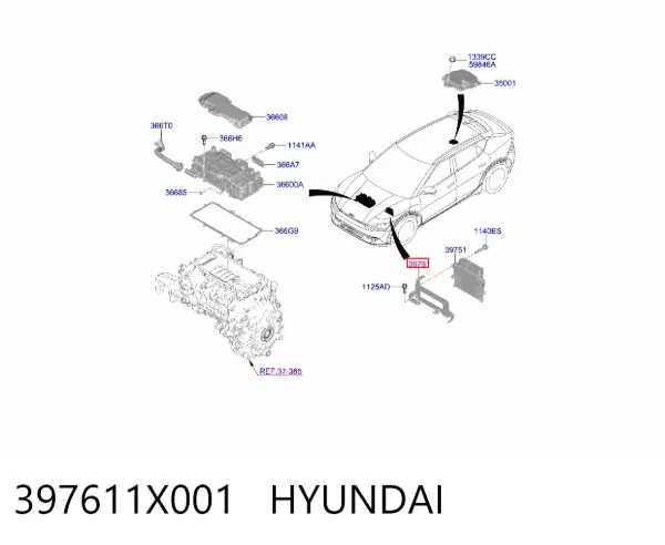  397611X001 Hyundai/Kia