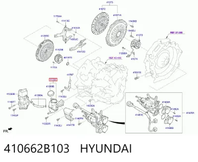 Бачок главного цилиндра сцепления HYUNDAI 410662B103
