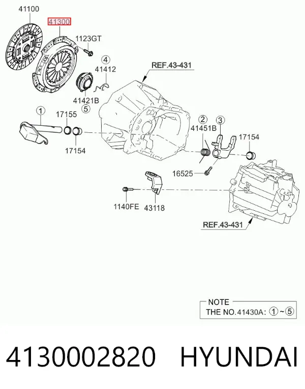 Корзина сцепления 4130002820 Hyundai/Kia