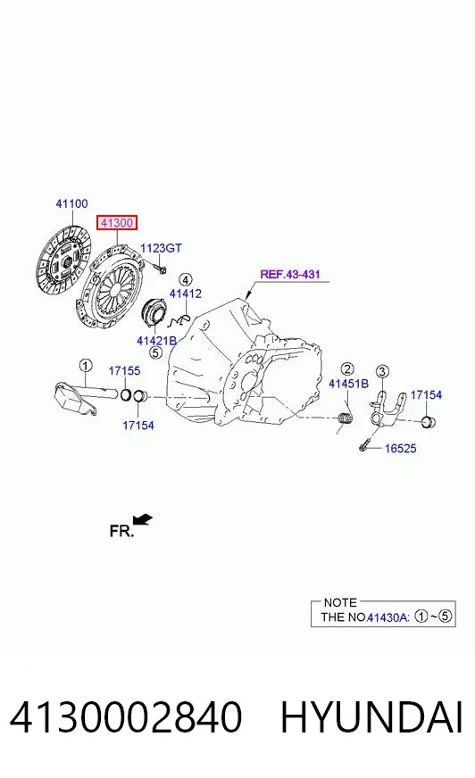 Корзина сцепления 4130002840 Hyundai/Kia
