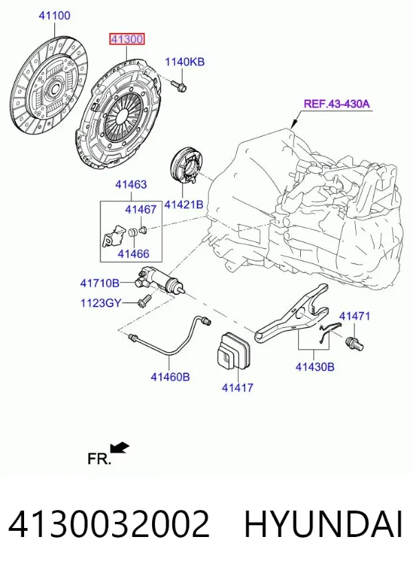 Корзина сцепления 4130032002 Hyundai/Kia