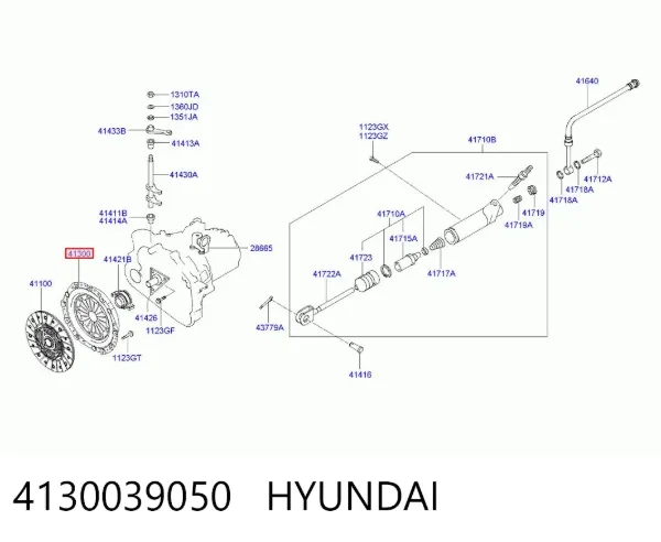 Корзина сцепления 4130039050 Hyundai/Kia